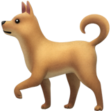 Apple design of the dog emoji verson:ios 16.4