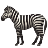 Apple design of the zebra emoji verson:ios 16.4