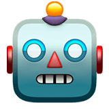 Apple design of the robot emoji verson:ios 16.4