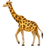 Apple design of the giraffe emoji verson:ios 16.4