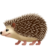 Apple design of the hedgehog emoji verson:ios 16.4