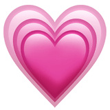 Apple design of the growing heart emoji verson:ios 16.4