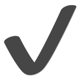 Apple design of the check mark emoji verson:ios 16.4