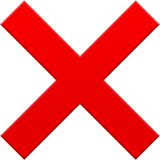 Apple design of the cross mark emoji verson:ios 16.4