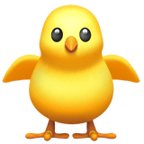 Apple design of the front-facing baby chick emoji verson:ios 16.4