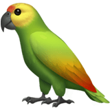 Apple Apple design of the parrot emoji verson:ios 16.4