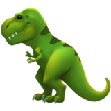 Apple design of the T-Rex emoji verson:ios 16.4