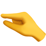 Apple design of the pinching hand emoji verson:ios 16.4