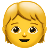 Apple design of the child emoji verson:ios 16.4