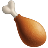Apple design of the poultry leg emoji verson:ios 16.4