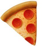 Apple design of the pizza emoji verson:ios 16.4