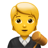 Apple design of the judge emoji verson:ios 16.4