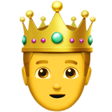 Apple design of the prince emoji verson:ios 16.4