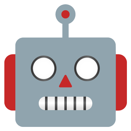 Google design of the robot emoji verson:Noto Color Emoji 15.0