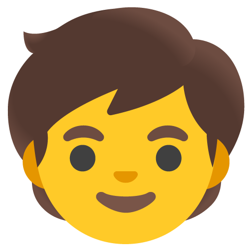 Google design of the child emoji verson:Noto Color Emoji 15.0