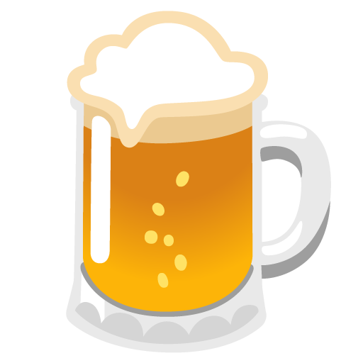 Google design of the beer mug emoji verson:Noto Color Emoji 15.0