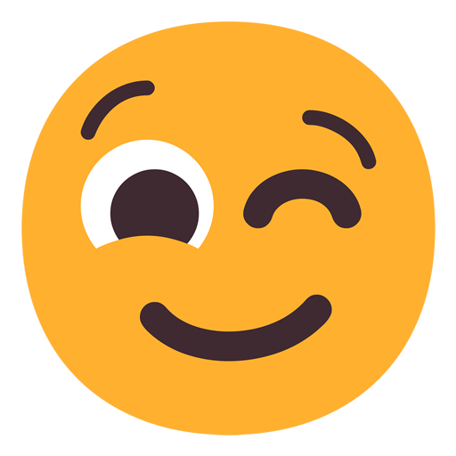 Microsoft design of the winking face emoji verson:Windows-11-22H2