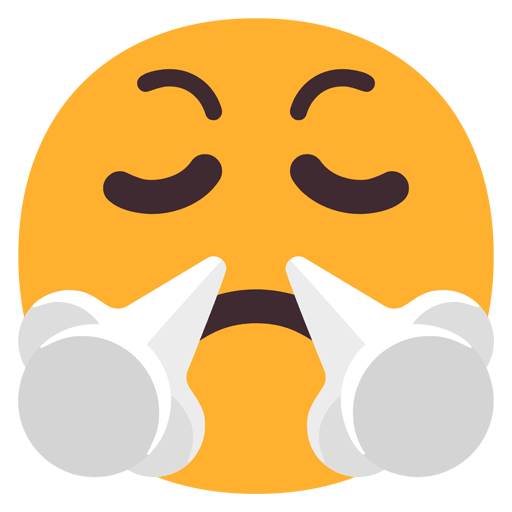 ๐ค Face With Steam From Nose Emoji Meaning - From Girl & Guy - Emojisprout