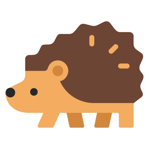 Microsoft design of the hedgehog emoji verson:Windows-11-22H2