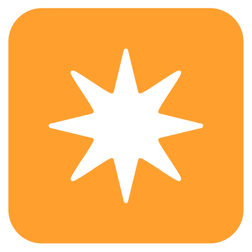 Microsoft design of the eight-pointed star emoji verson:Windows-11-22H2