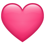 Whatsapp design of the pink heart emoji verson:2.23.2.72