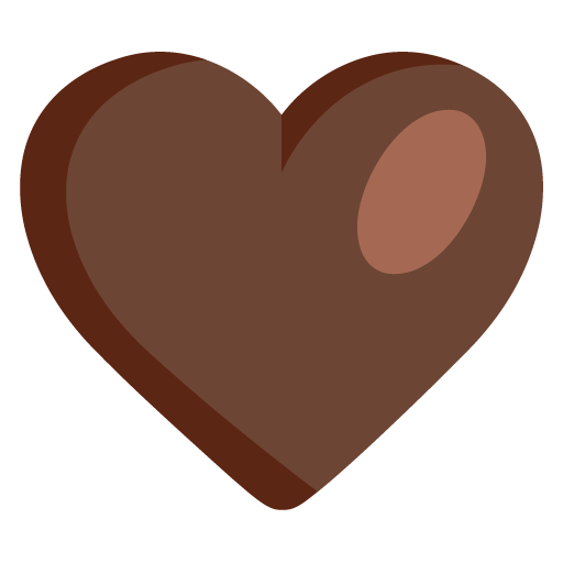 Microsoft design of the brown heart emoji verson:Windows-11-22H2