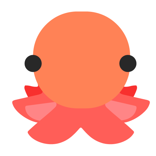 Microsoft design of the octopus emoji verson:Windows-11-22H2