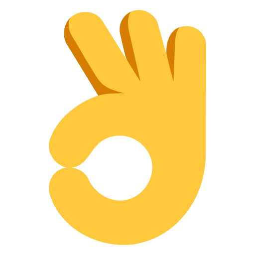 Microsoft design of the OK hand emoji verson:Windows-11-22H2