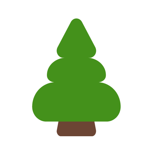 Microsoft design of the evergreen tree emoji verson:Windows-11-22H2