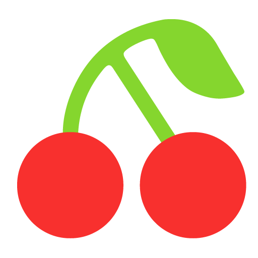 Microsoft design of the cherries emoji verson:Windows-11-22H2