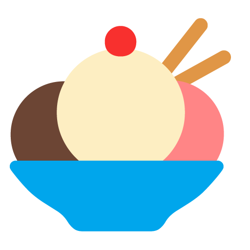 Microsoft design of the ice cream emoji verson:Windows-11-22H2