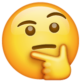 Whatsapp design of the thinking face emoji verson:2.23.2.72