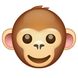 Whatsapp design of the monkey face emoji verson:2.23.2.72