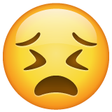 Whatsapp design of the persevering face emoji verson:2.23.2.72