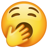 Whatsapp design of the yawning face emoji verson:2.23.2.72