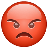 Whatsapp design of the enraged face emoji verson:2.23.2.72