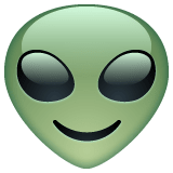 Whatsapp design of the alien emoji verson:2.23.2.72