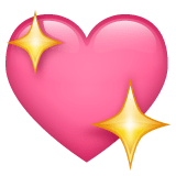 Whatsapp Whatsapp design of the sparkling heart emoji verson:2.23.2.72