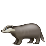 Whatsapp design of the badger emoji verson:2.23.2.72
