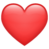 Whatsapp design of the red heart emoji verson:2.23.2.72