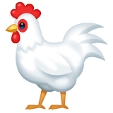 Whatsapp design of the rooster emoji verson:2.23.2.72