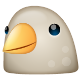Whatsapp design of the bird emoji verson:2.23.2.72