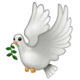 Whatsapp design of the dove emoji verson:2.23.2.72