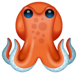 Whatsapp design of the octopus emoji verson:2.23.2.72