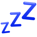 Whatsapp design of the ZZZ emoji verson:2.23.2.72