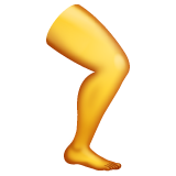 Whatsapp design of the leg emoji verson:2.23.2.72