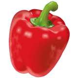 Whatsapp design of the bell pepper emoji verson:2.23.2.72