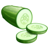 Whatsapp design of the cucumber emoji verson:2.23.2.72