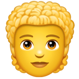 Whatsapp design of the person: curly hair emoji verson:2.23.2.72