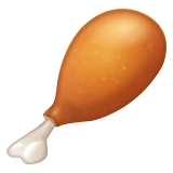 Whatsapp design of the poultry leg emoji verson:2.23.2.72